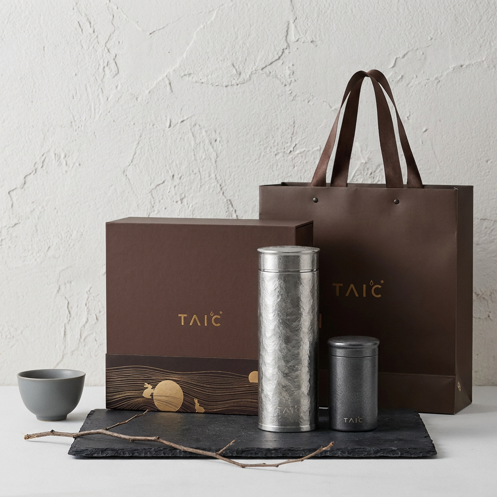 TAIC 太可|茗香・沁香禮盒 純鈦對杯套組 兩款可選