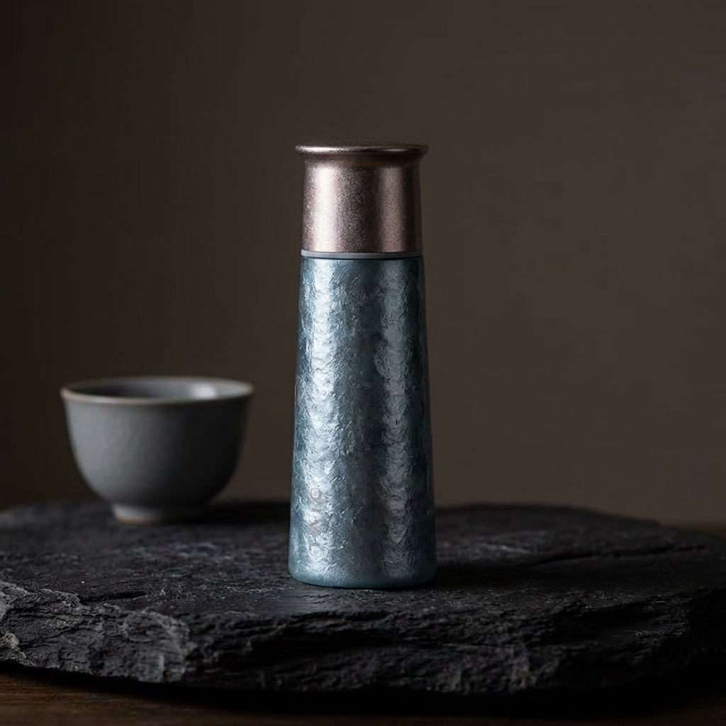 TAIC 太可|冬陽嘉樹禮盒 純鈦T型保溫杯 330mL + 純鈦隨心杯 420mL