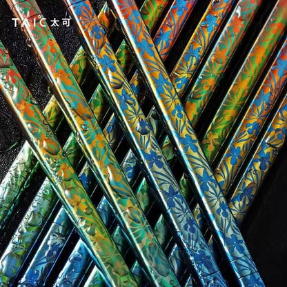 TAIC 太可｜煥彩純鈦筷 莫內花園系列 三款可選