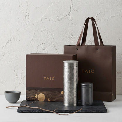 TAIC 太可｜茗香・沁香禮盒 純鈦對杯套組 兩款可選